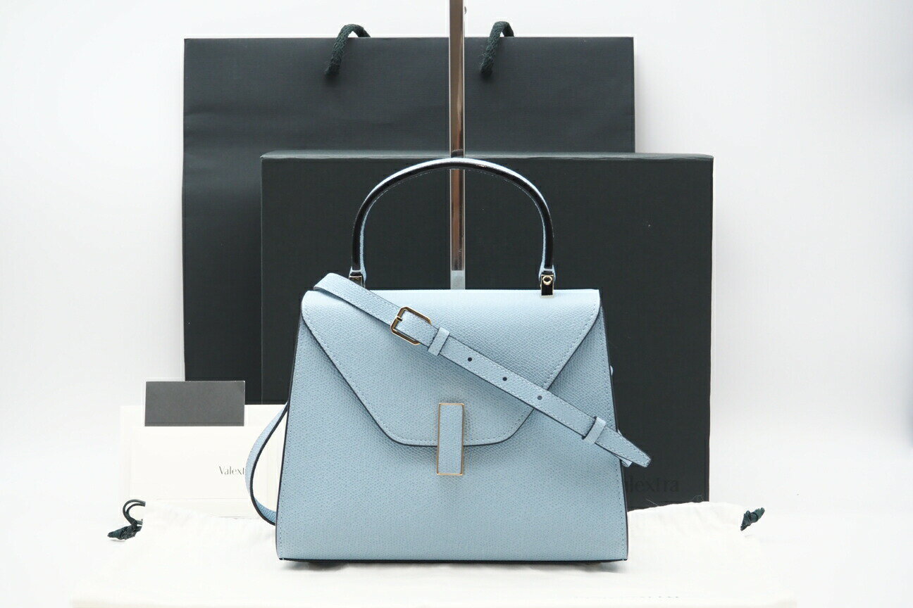 ☆安心の3大保証☆ ABランク ≪VALEXTRA ヴァレクストラ/2WAYバッグ≫ WBES0036028LOC99BL ソフトカーフスキン ミニ イジィデ セルリアンブルー 美品【中古】のサムネイル