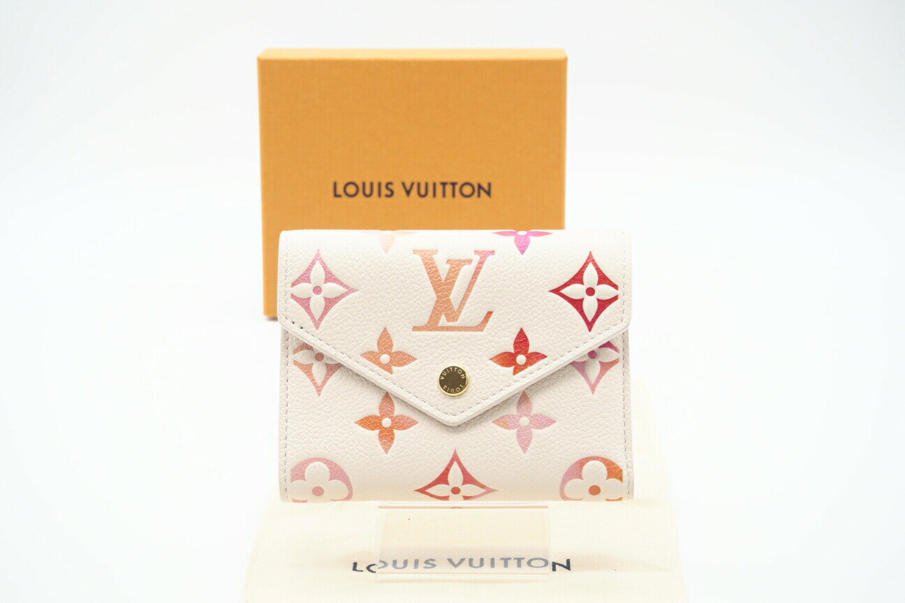☆安心の3大保証☆ ABランク ≪LOUIS VUITTON ルイ ヴィトン/三つ折り財布≫ M83507 アンプラント ポルトフォイユ ヴィクトリーヌ サンライズ アクワレル【中古】のサムネイル