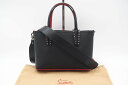 ☆安心の3大保証☆ ABランク ≪Christian Louboutin クリスチャン ルブタン/2WAYバッグ≫ 1205054 カバタ ミニ ブラック レッ...