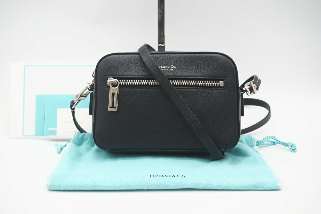 本日限りの値下げ】Tiffany & Co. 黒 レザー クロスボディバッグ - その他