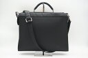 ☆安心の3大保証☆ ABランク ≪FENDI フェンディ/2WAYバッグ≫ 7VA406 セレリア レザー ピーカブーフィット ブラック レッド 美品 送料無料...