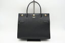 ☆安心の3大保証☆ ABランク ≪BURBERRY バーバリー/ハンドバッグ≫ 8024692 BURBERRY LONDON レザー ブラック ゴールド 黒 美品 送料無料【中古】