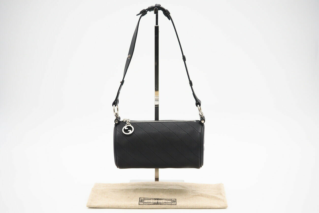 ☆安心の3大保証☆ Aランク ≪GUCCI グッチ/ハンドバッグ≫ 760170 ブロンディ ミニ ワンショルダー レザー ブラック 黒 極美品 送料無料【中古】