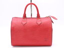 ★3日以内返品可★ LOUIS VUITTON ルイ ヴィトン V.L 1910 エピ スピーディ25 カスティリアン レッド レッド バッグ【中古】