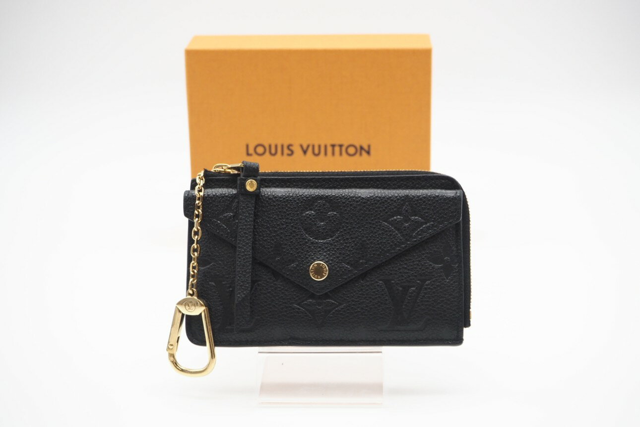 ★3日以内返品可★ LOUIS VUITTON ルイ ヴィトン M69421 モノグラム アンプラント ポルト カルト レクト ヴェルソ ノワール コインケース【中古】