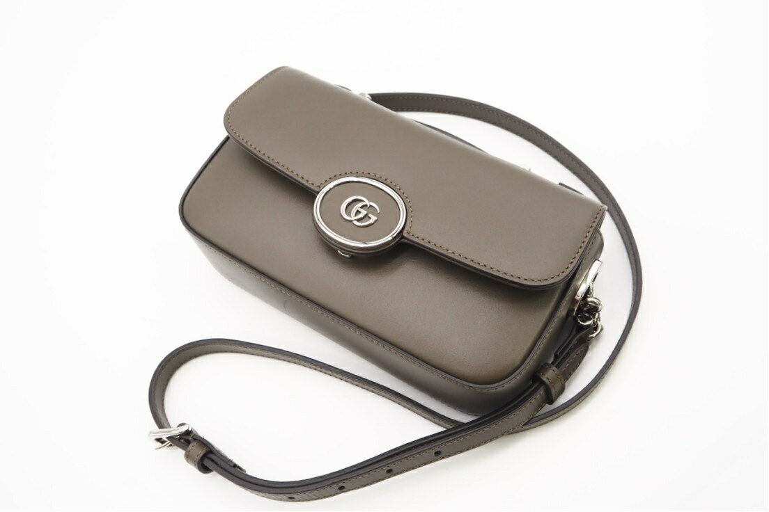 ★3日以内返品可★ 極美品 GUCCI グッチ ダブルG 2WAY ショルダーバッグ 739722 2wayショルダーバッグ ブラウン レザー レディース【中古】