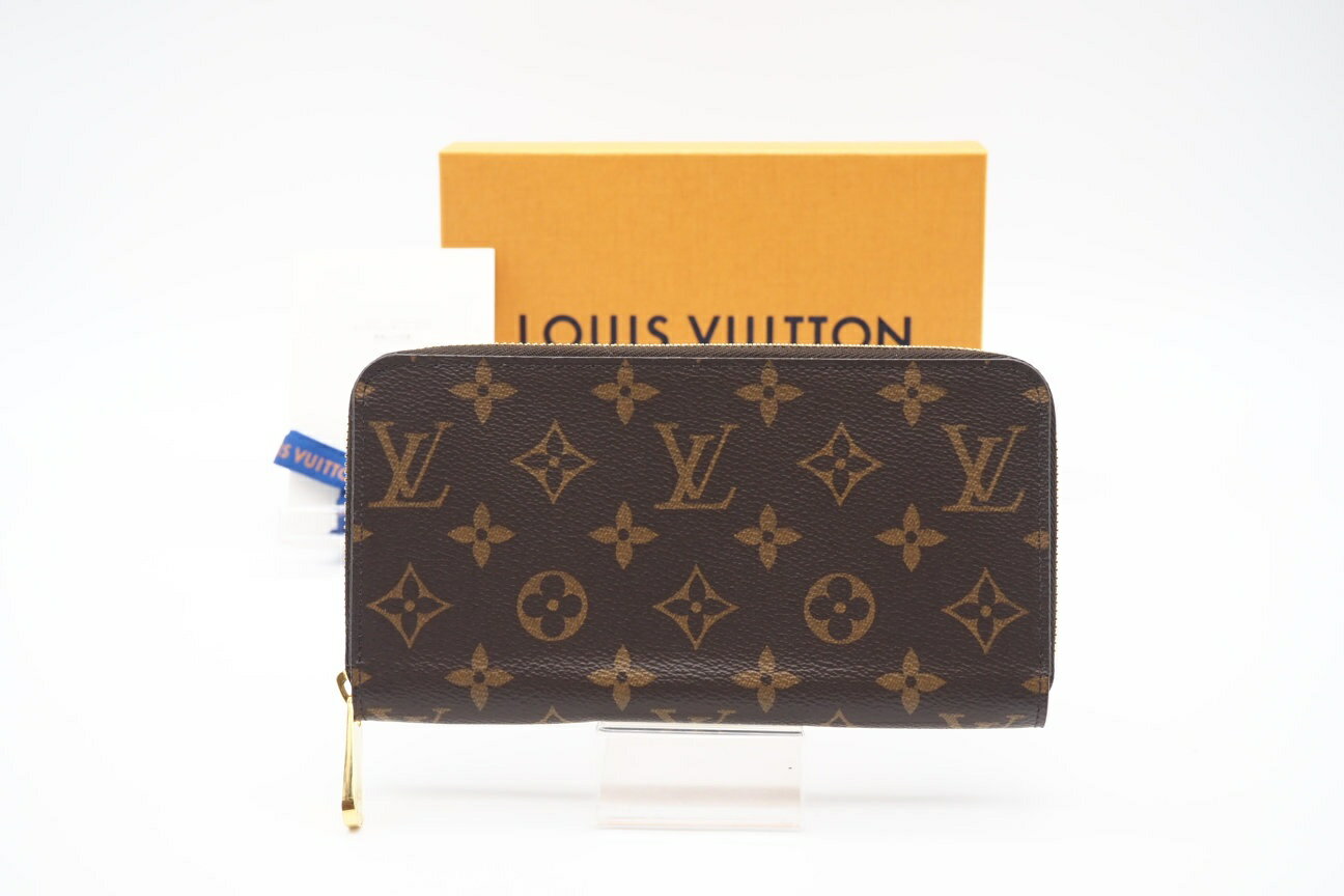 ★3日以内返品可★ 極美品 LOUIS VUITTON ルイ・ヴィトン モノグラム ジッピーウォレット M42616 長財布 ブラウン ベージュ コーティングキャンバス レディース【中古】