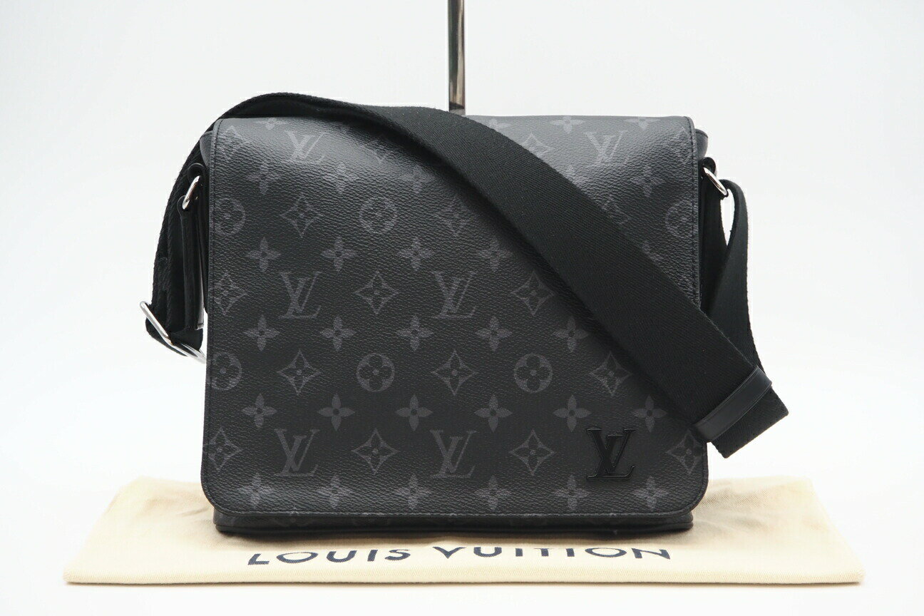 Rakuten - ★3日以内返品可★ 美品 LOUIS VUITTON ルイ・ヴィトン エクリプス ディストリクト PM NV2 M45272 ショルダーバッグ グレー コーティングキャンバス メンズ【中古】