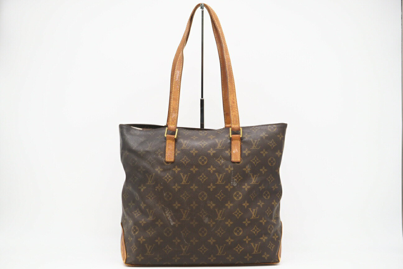 ★3日以内返品可★ LOUIS VUITTON ルイ・ヴィトン モノグラム カバ メゾ M51151 ハンドバッグ ブラウン コーティングキャンバス レディース【中古】