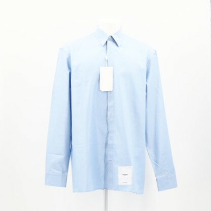 Rakuten - ★3日以内返品可★ 極美品 MAISON MARGIELA メゾンマルジェラ オーガニックコットン 20AW コットン シャツ 39 39 S50DL0448 長袖シャツ ブルー コットン メンズ【中古】