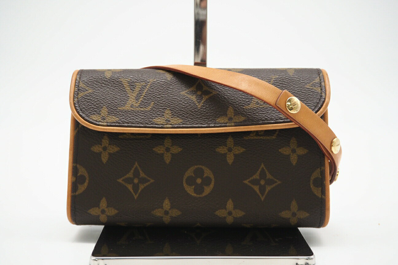 ★3日以内返品可★ LOUIS VUITTON ルイ・ヴィトン モノグラム ポシェットフロランティーヌ M51855 ポーチ ブラウン コーティングキャンバス レディース【中古】