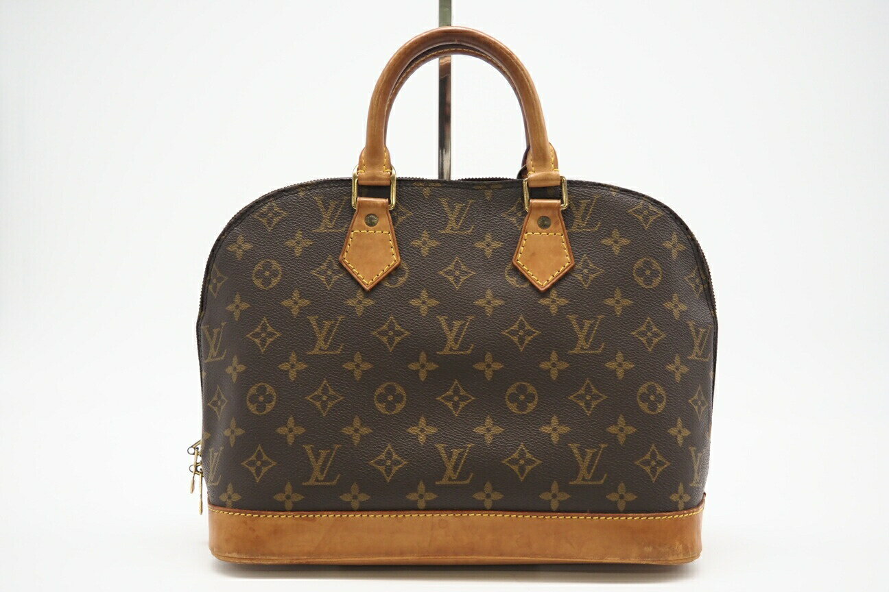 ★3日以内返品可★ LOUIS VUITTON ルイ・ヴィトン モノグラム アルマ M51130 ハンドバッグ ブラウン コーティングキャンバス レディース【中古】