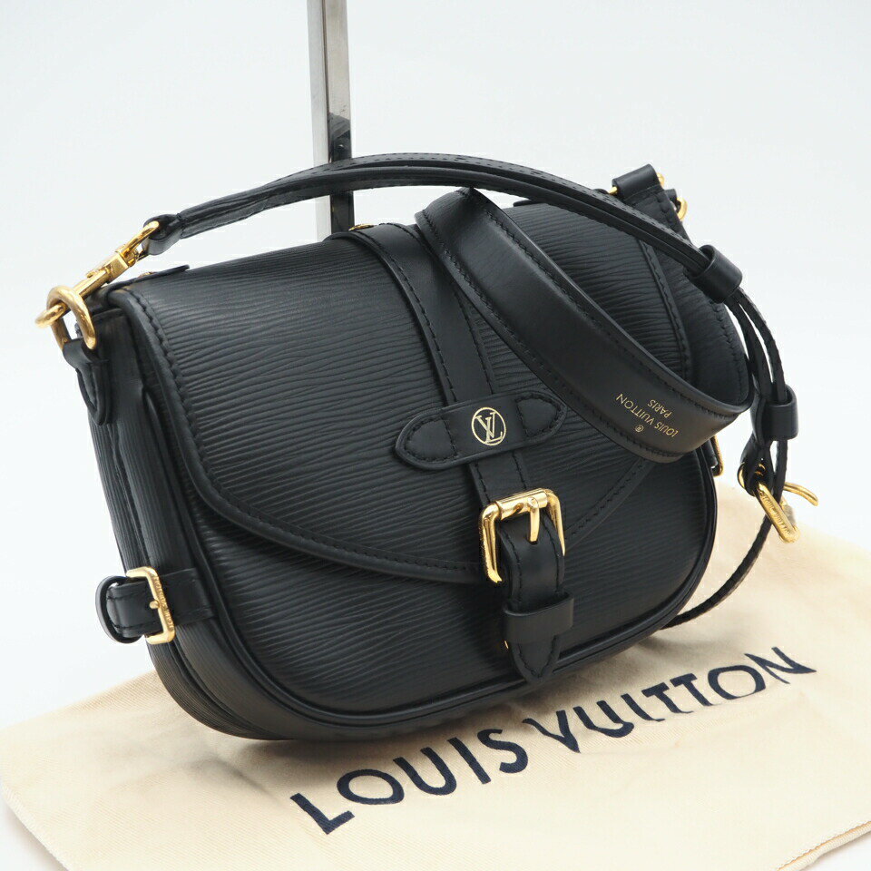 Rakuten - ★3日以内返品可★ 美品 LOUIS VUITTON ルイ・ヴィトン エピ ソミュール BB M23469 2wayショルダーバッグ ブラック グレインレザー レディース【中古】