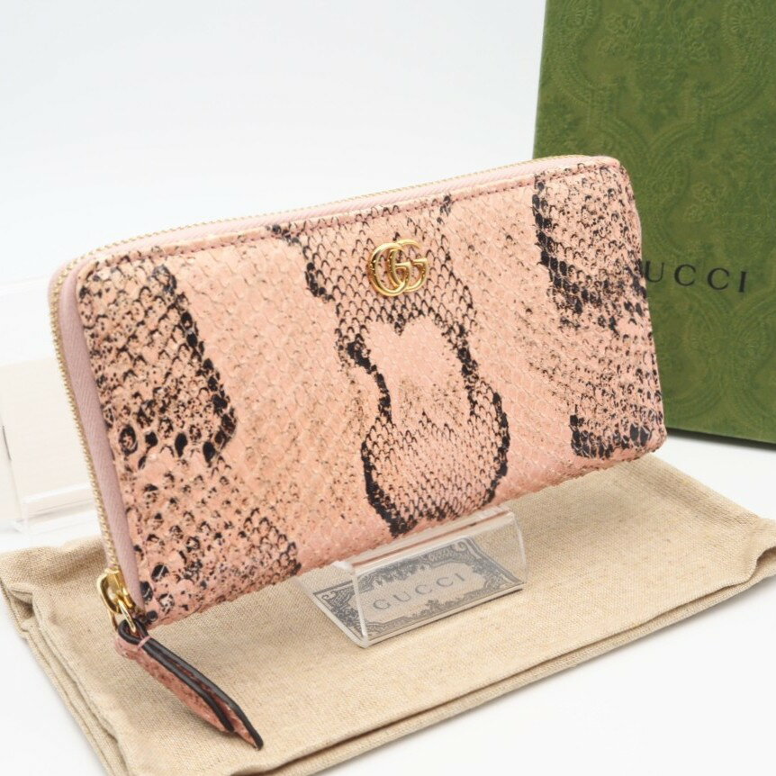 楽天市場】グッチ 長財布 ピンク ggマーモントの通販