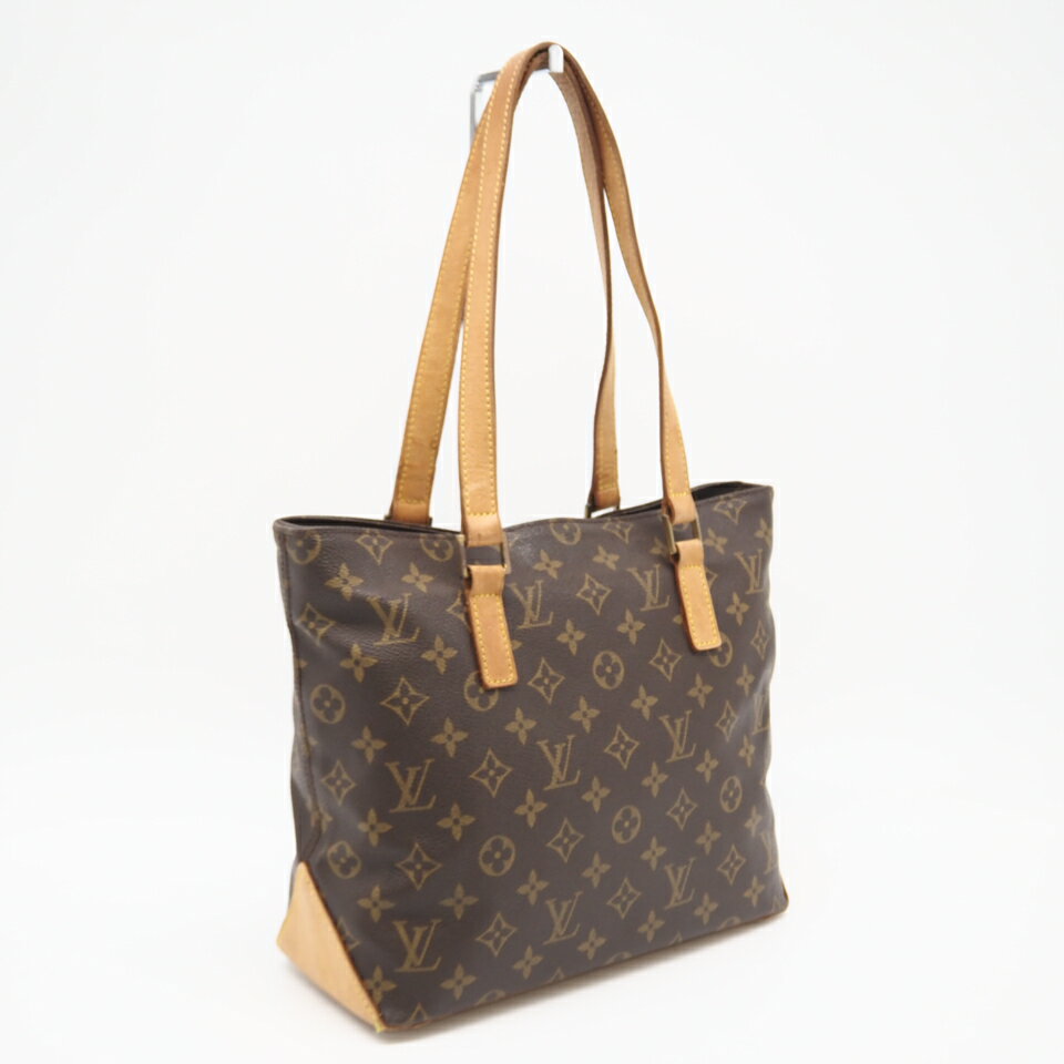 Rakuten - ★3日以内返品可★ LOUIS VUITTON ルイ・ヴィトン モノグラム カバピアノ M51148 ハンドバッグ ブラウン コーティングキャンバス レザー レディース【中古】