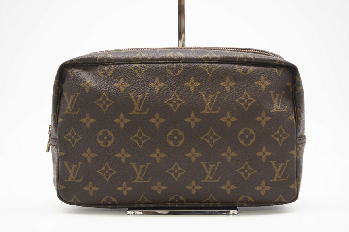 ★3日以内返品可★ LOUIS VUITTON ルイ・ヴィトン モノグラム トゥルーストワレット28 M47522 セカンドバッグ ブラウン コーティングキャンバス レディース【中古】