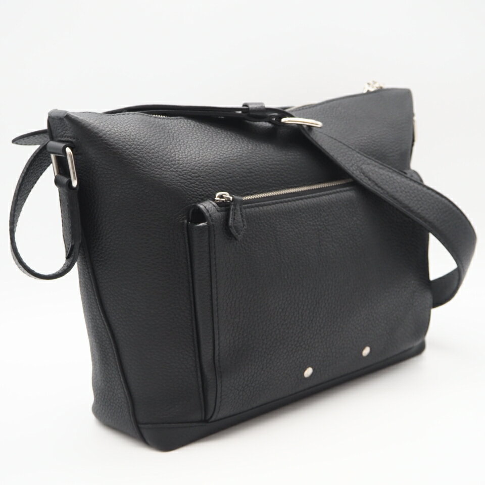 ★3日以内返品可★ LOUIS VUITTON ルイ・ヴィトン トリヨン アルマンド メッセンジャーPM ノワール M53491 ショルダーバッグ ブラック レザー メンズ【中古】