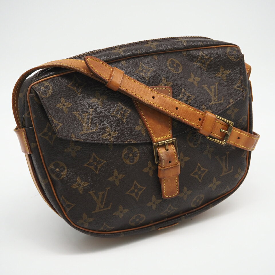 乐天商城 - ★3日以内返品可★ LOUIS VUITTON ルイ・ヴィトン モノグラム ジュヌフィーユ27 M51225 ショルダーバッグ ブラウン コーティングキャンバス レザー レディース【中古】