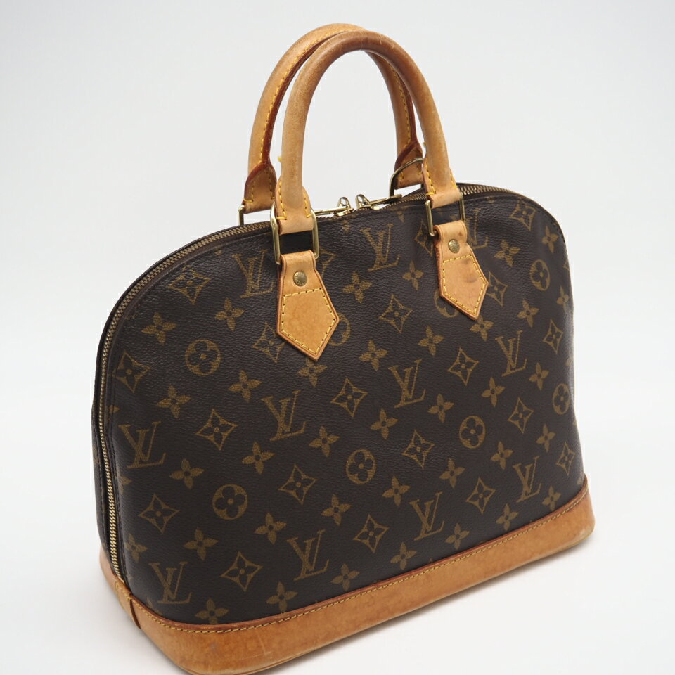 Rakuten - ★3日以内返品可★ LOUIS VUITTON ルイ・ヴィトン モノグラム アルマPM M51130 ハンドバッグ ブラウン コーティングキャンバス レザー レディース【中古】