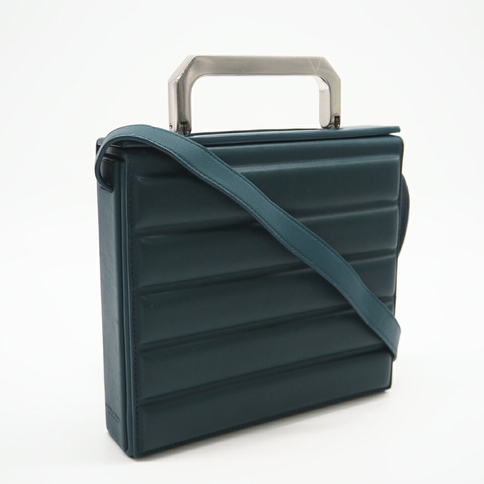 Rakuten - ★3日以内返品可★ 美品 BOTTEGAVENETA ボッテガヴェネタ レザー 2WAYバッグ 591717 2wayショルダーバッグ グリーン レザー レディース【中古】
