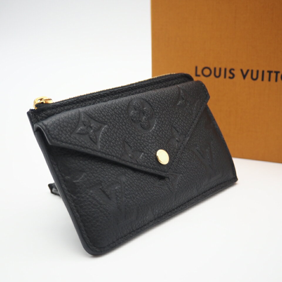 Other - ★3日以内返品可★ 美品 LOUIS VUITTON ルイ・ヴィトン アンプラント ポルト カルト レクト ヴェルソ ノワール M69421 コインケース ブラック カーフレザー レディース【中古】
