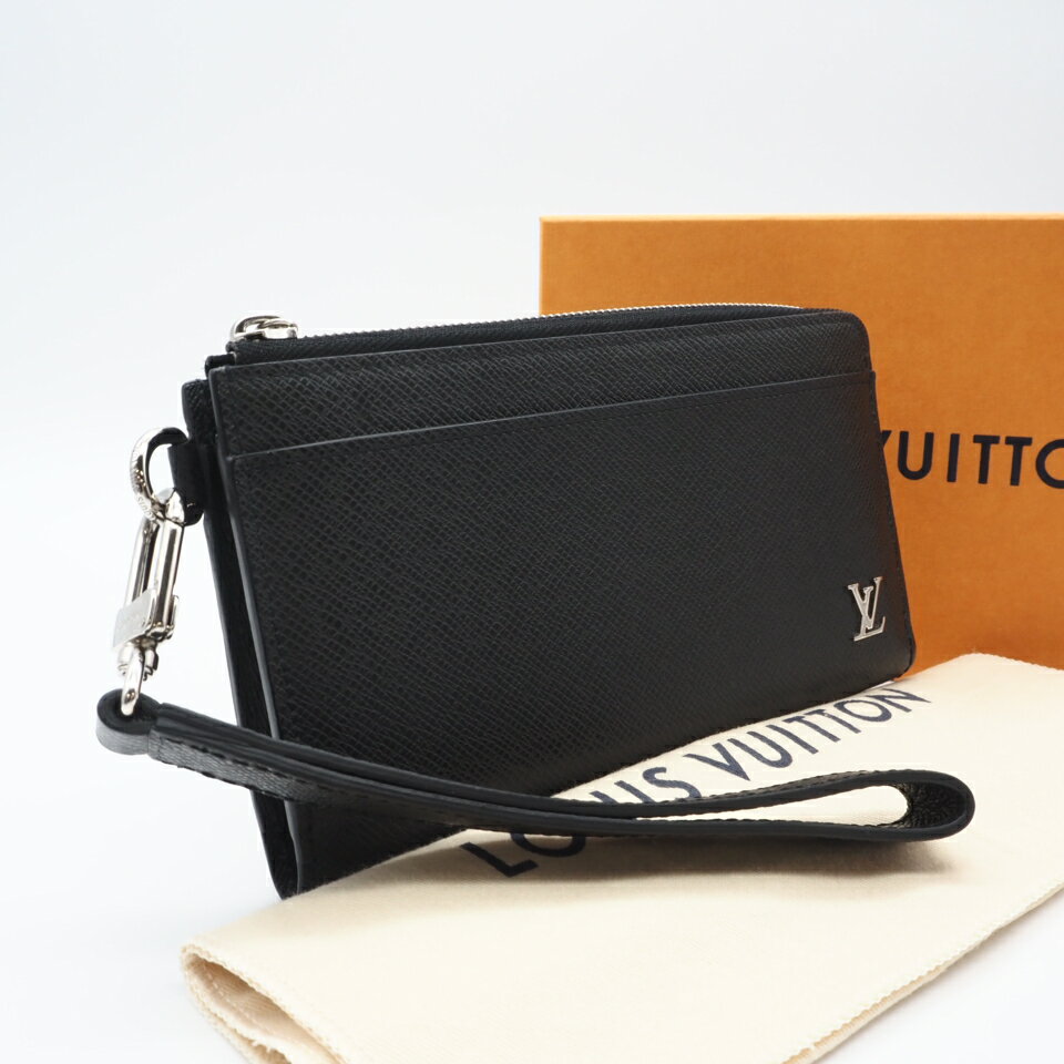 ★3日以内返品可★ 美品 LOUIS VUITTON ルイ・ヴィトン タイガ ジッピー ドラゴンヌ M69409 長財布 ブラック カーフレザー メンズ【中古】