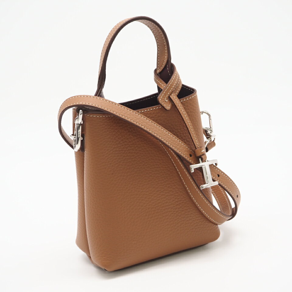 Rakuten - ★3日以内返品可★ 極美品 TOD’S トッズ トッズ レザー バッグ マイクロ XBWAPAT9000 2wayハンドバッグ ブラウン レザー レディース【中古】