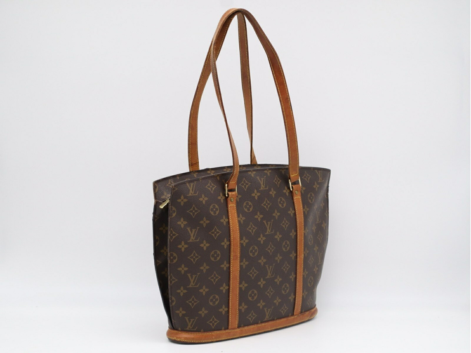 Rakuten - ★3日以内返品可★ LOUIS VUITTON ルイ・ヴィトン モノグラム キャンバス バビロン M51102 ハンドバッグ ブラウン コーティングキャンバス レザー レディース【中古】