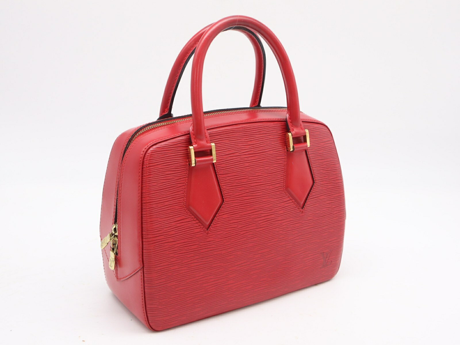 乐天商城 - ★3日以内返品可★ LOUIS VUITTON ルイ・ヴィトン エピ サブロン カスティリアンレッド M52047 ハンドバッグ レッド カーフレザー レディース【中古】