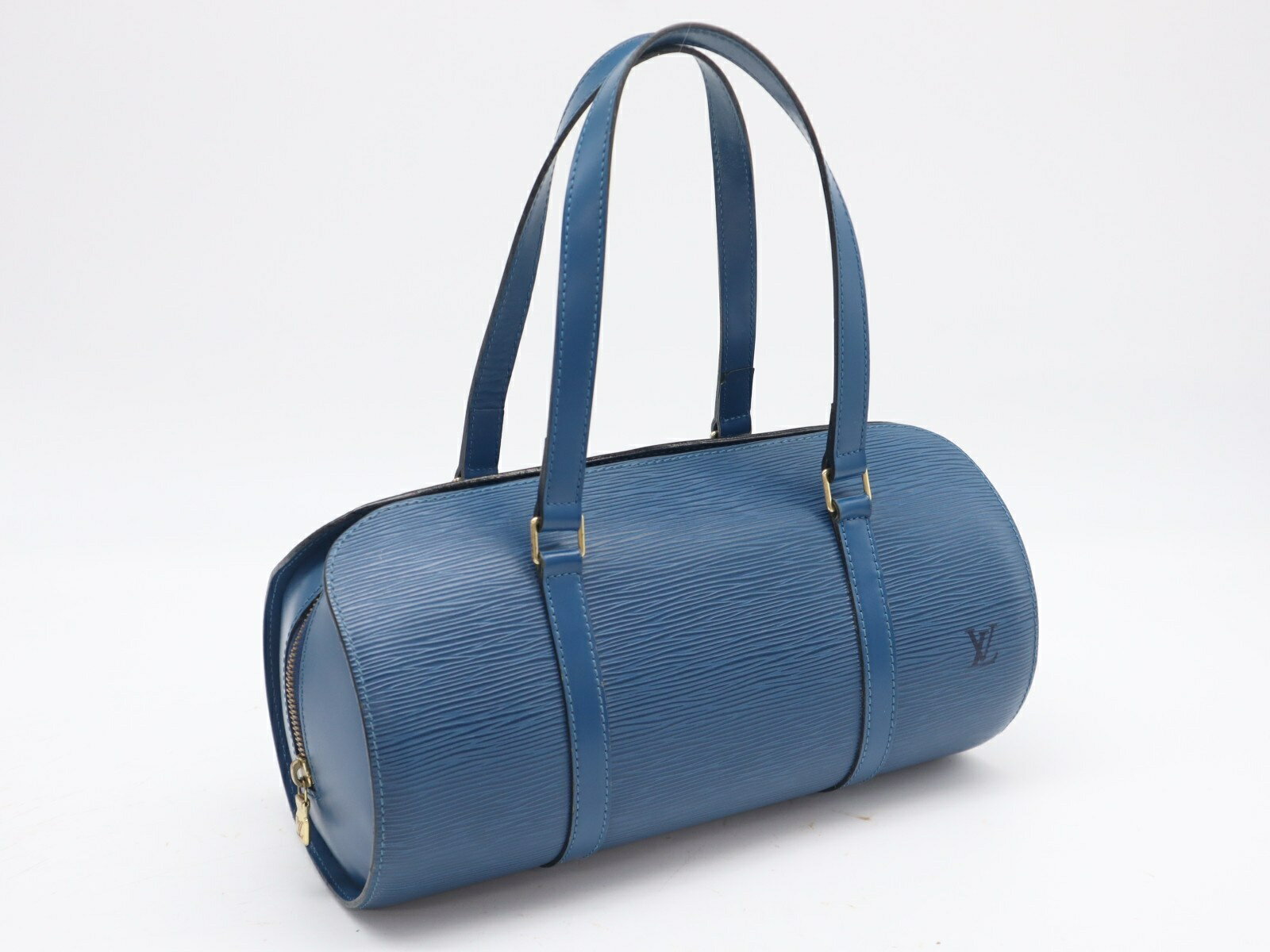 Rakuten - ★3日以内返品可★ LOUIS VUITTON ルイ・ヴィトン エピ スフロ トレドブルー M52225 ハンドバッグ ブルー カーフレザー レディース【中古】