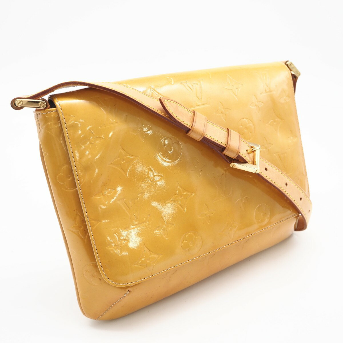 ルイヴィトンLouis Vuittonヴェルニパピヨン  　黄色トートバッグ LOUIS VUITTON ルイヴィトン トートバッグ モノグラムヴェルニ