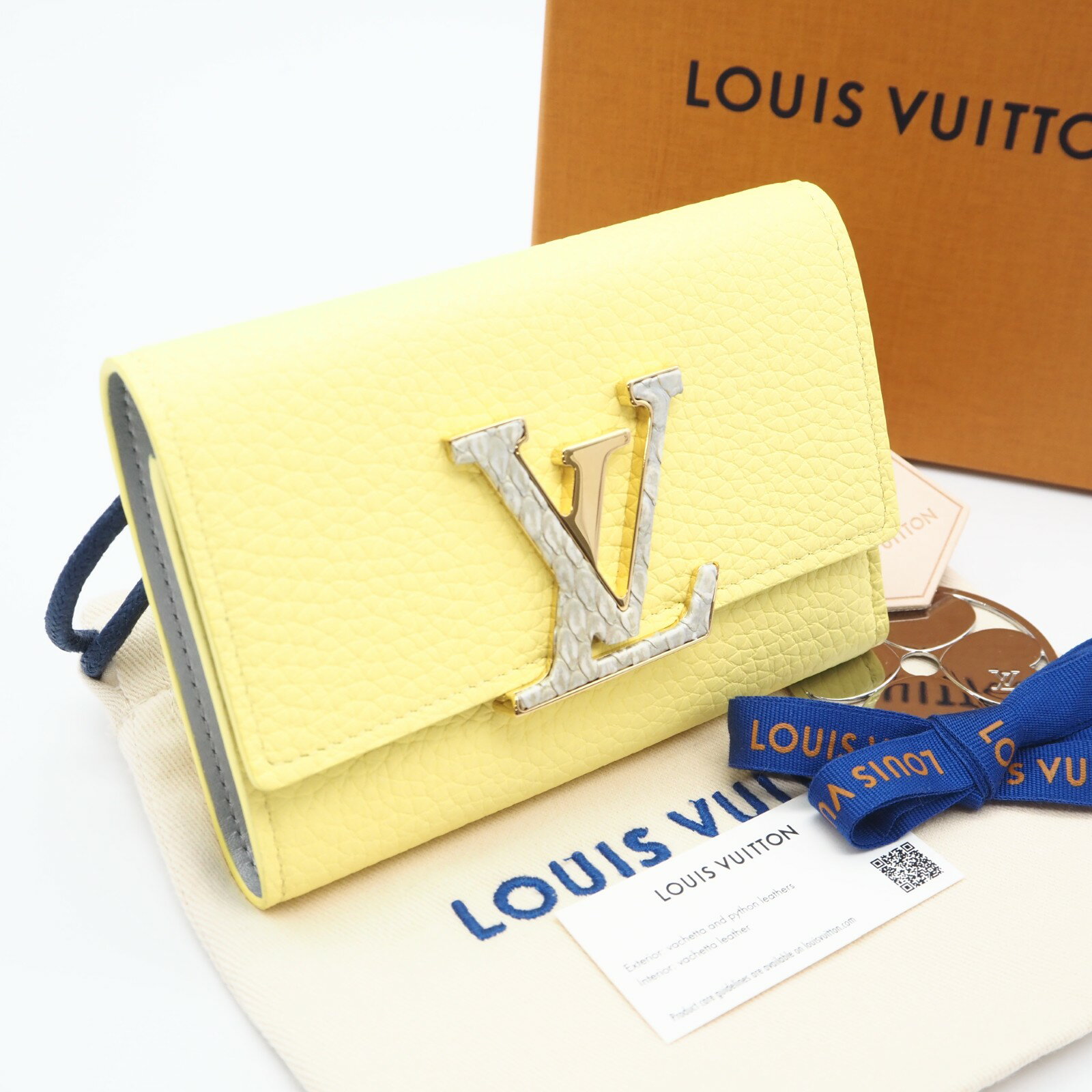 ルイヴィトン Louis Vuitton トリヨン ポルトフォイユカプシーヌ N89197 パイソン 長財布 レディース 送料無料 【中古】 ルイヴィトン Louis Vuitton トリヨン ポルトフォイユカプシーヌ