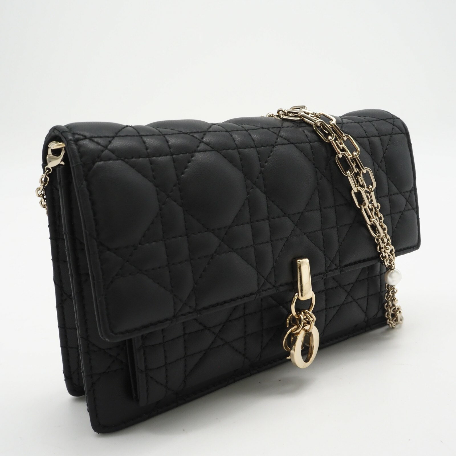 Dior ノベルティ ロゴショルダーバッグ ブラック/ホワイト Christian Dior（クリスチャン・ディオール） ディオール ショルダー