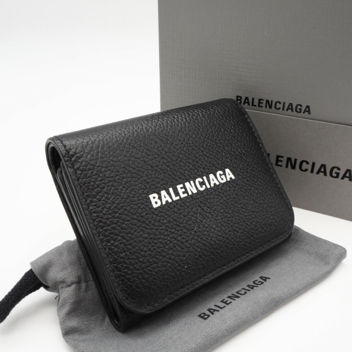 美品　バレンシアガ　ブラウン 三つ折り財布 未使用 BALENCIAGA（バレンシアガ） 財布 メンズ レディース 三つ折り財布