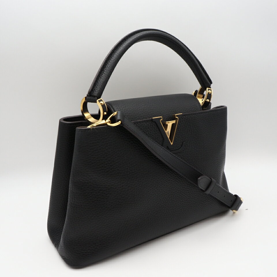 樂天商城 - ★3日以内返品可★ 美品 LOUIS VUITTON ルイ・ヴィトン トリヨン カプシーヌBB M94755 ハンドバッグ ブラック トリヨンレザー レディース【中古】