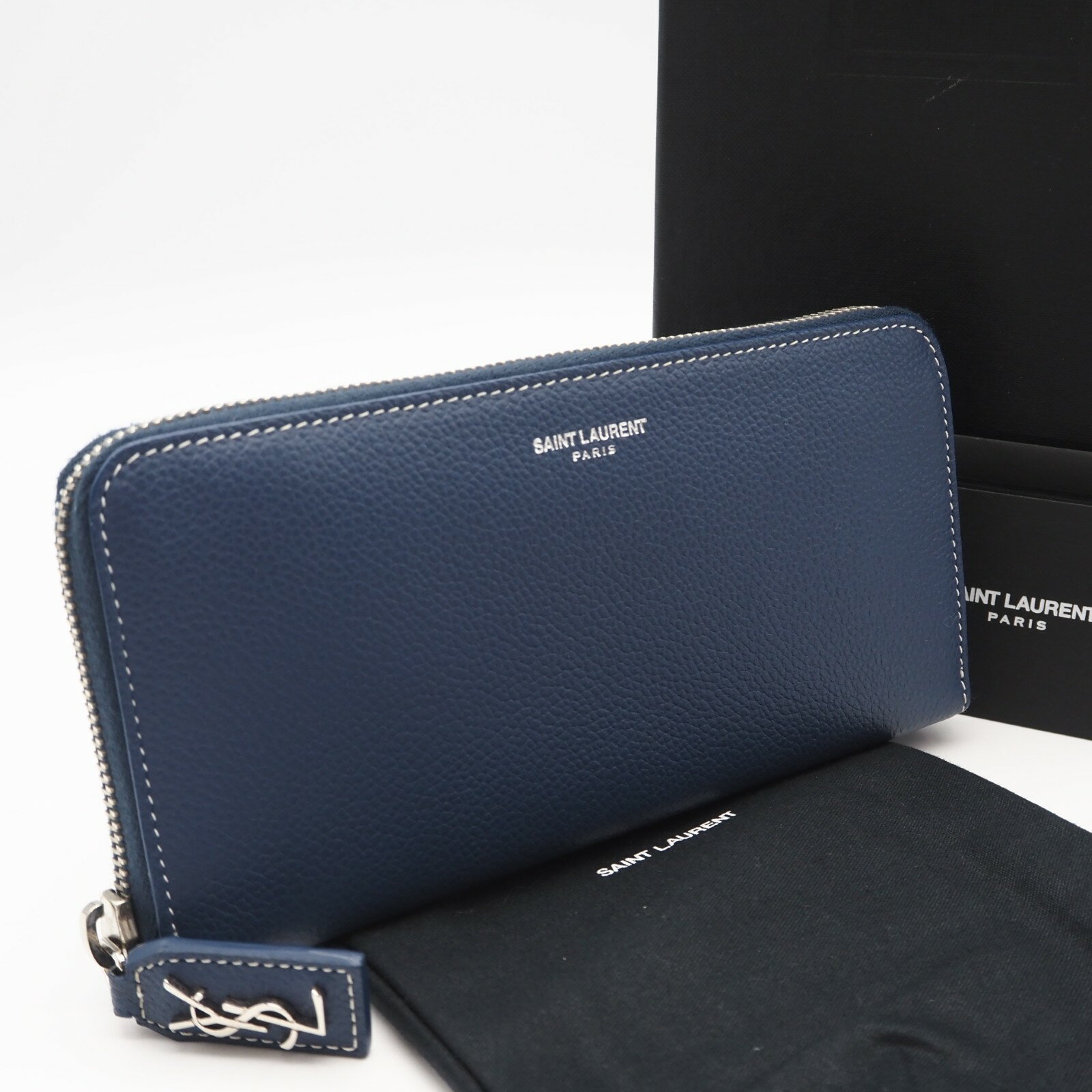 楽天市場】blue サンローラン ブルー 長財布の通販