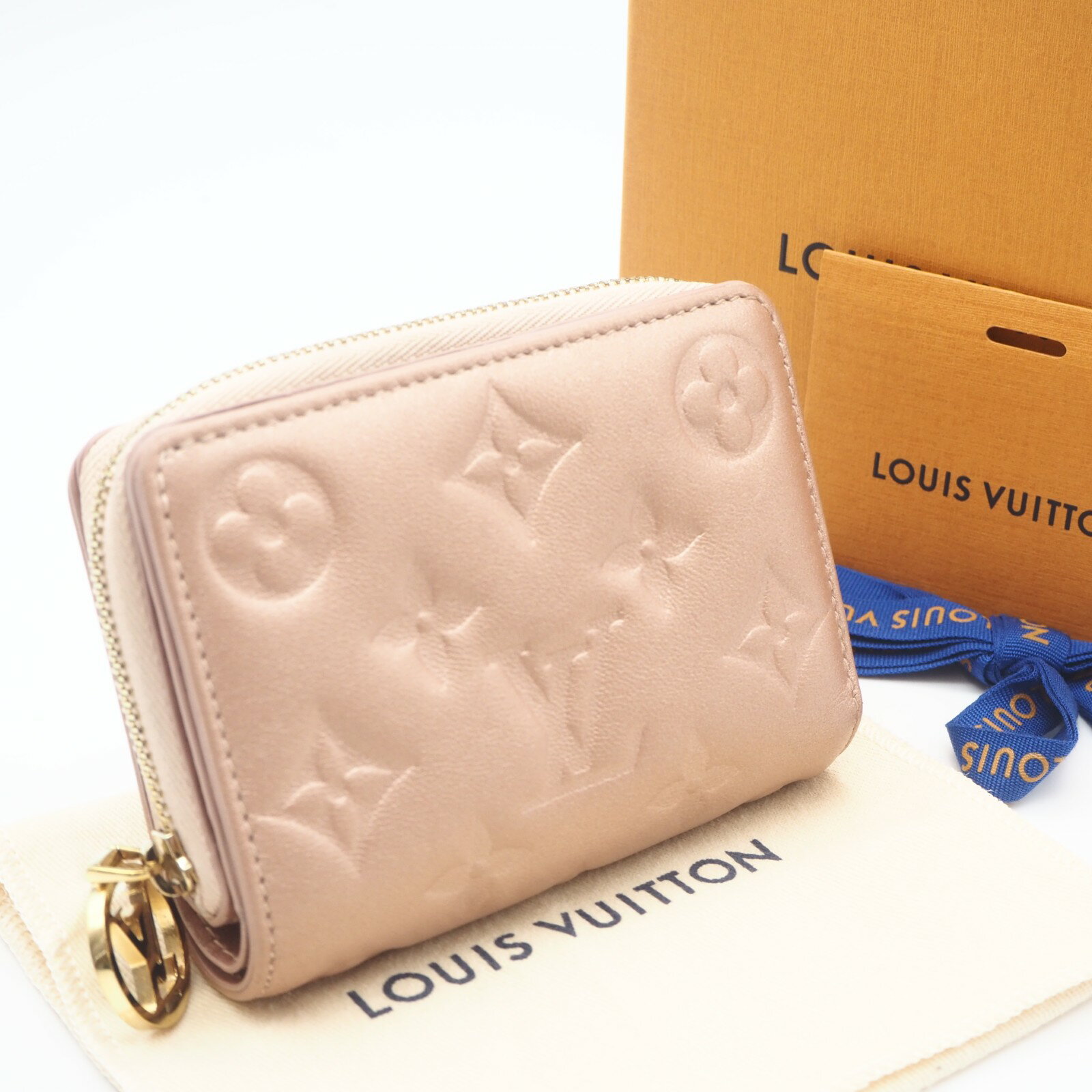 【星】最新ICチップ　未使用ヴィトン財布　ポルトフォイユルーモノグラムフューシャ LOUIS VUITTON（ルイ・ヴィトン） ポルトフォイユ ルー 二つ折り財布