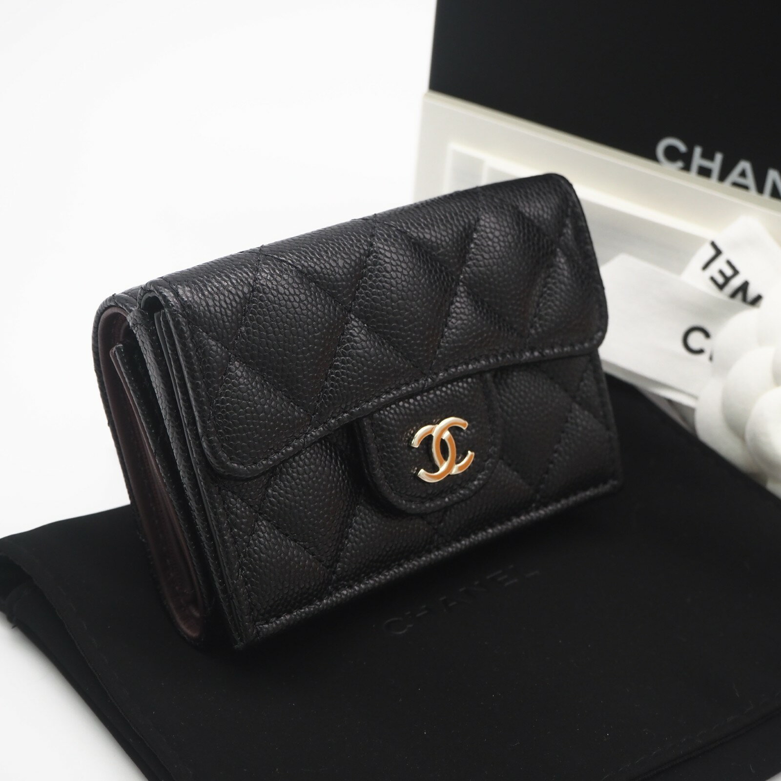 CHANEL シャネル/マトラッセクラシックスモールウォレット/AP0230/Aランク/64【中古】 CHANEL（シャネル） マトラッセ クラシック スモール フラップ