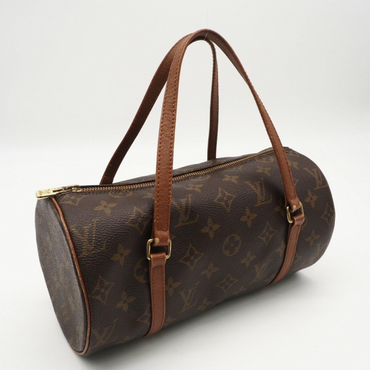 ★3日以内返品可★ LOUIS VUITTON ルイ・ヴィトン モノグラム パピヨン26 M51366 ハンドバッグ ブラウン コーティングキャンバス レザー レディース