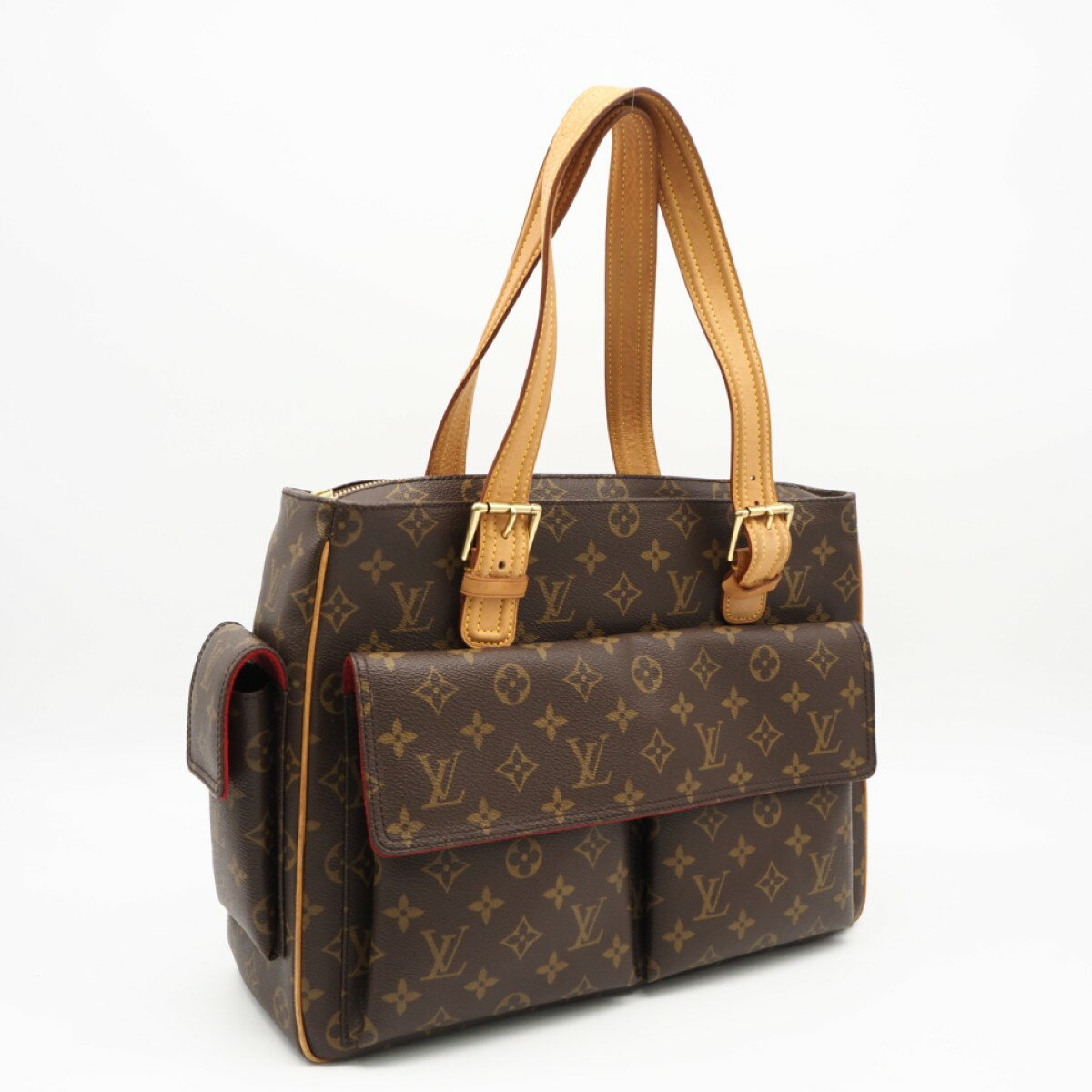 Rakuten - ★3日以内返品可★ LOUIS VUITTON ルイ・ヴィトン モノグラム ミュルティプリ シテ M51162 ハンドバッグ ブラウン コーティングキャンバス レザー レディース【中古】