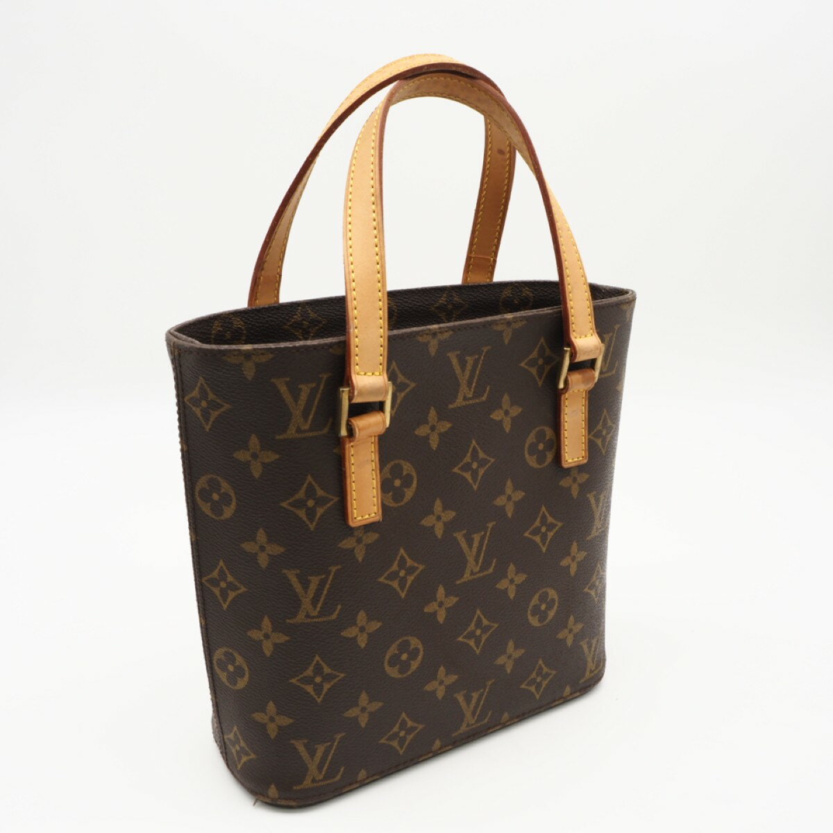 Rakuten - ★3日以内返品可★ LOUIS VUITTON ルイ・ヴィトン モノグラム ヴァヴァンPM M51172 ハンドバッグ ブラウン コーティングキャンバス レザー レディース【中古】