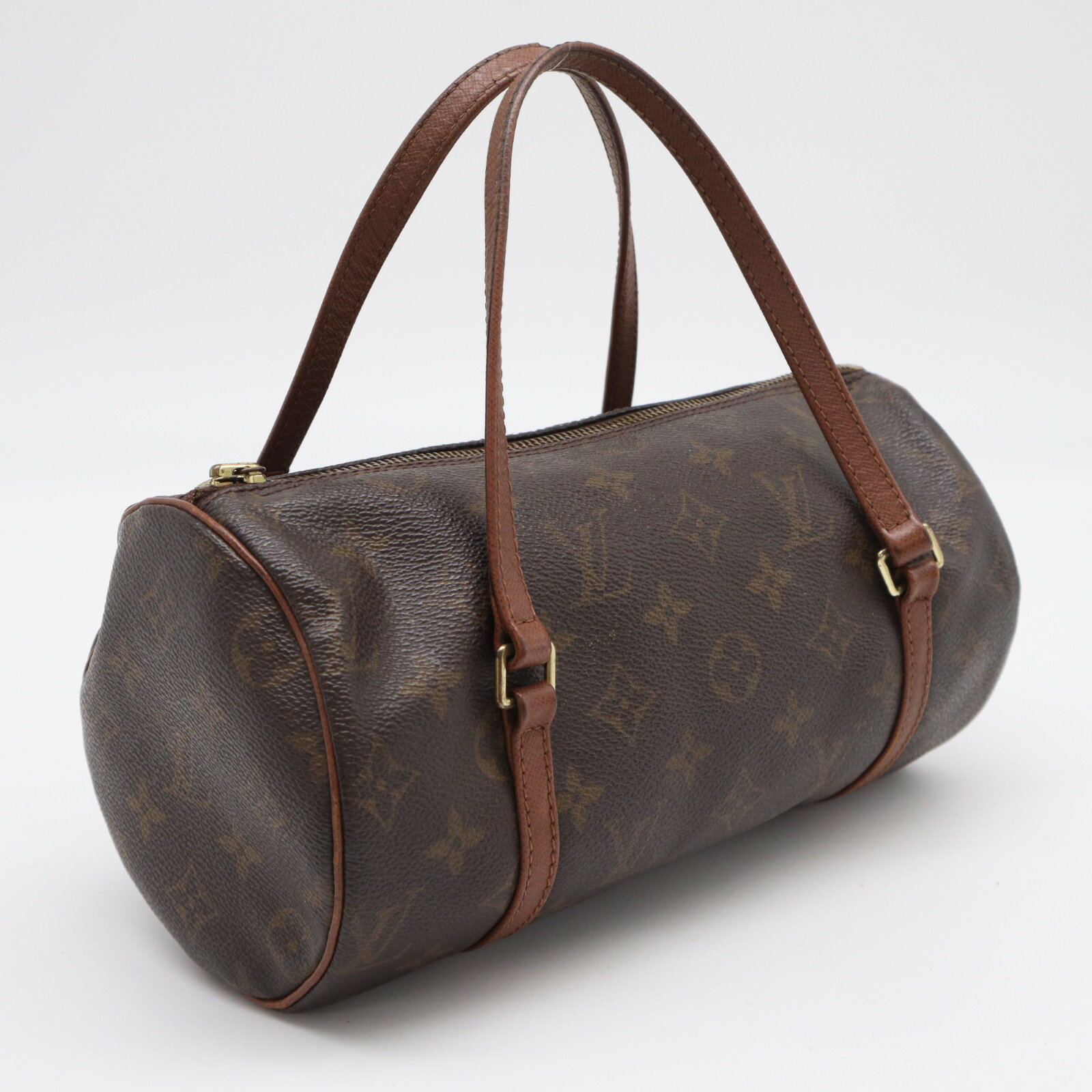 乐天商城 - ★3日以内返品可★ LOUIS VUITTON ルイ・ヴィトン モノグラム パピヨン26 旧型 M51386 ハンドバッグ ブラウン コーティングキャンバス レザー レディース【中古】