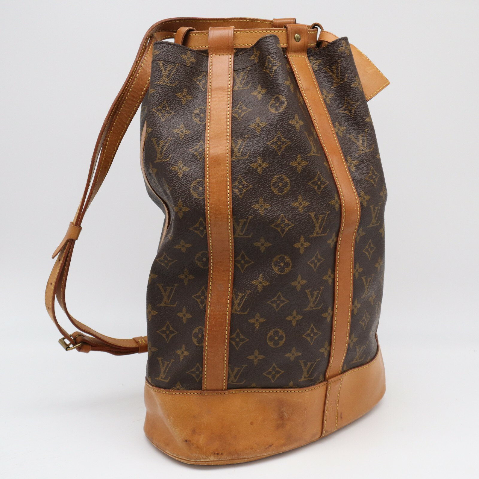 Rakuten - ★3日以内返品可★ LOUIS VUITTON ルイ・ヴィトン モノグラム ランドネGM M42244 ショルダーバッグ ブラウン コーティングキャンバス レザー レディース【中古】