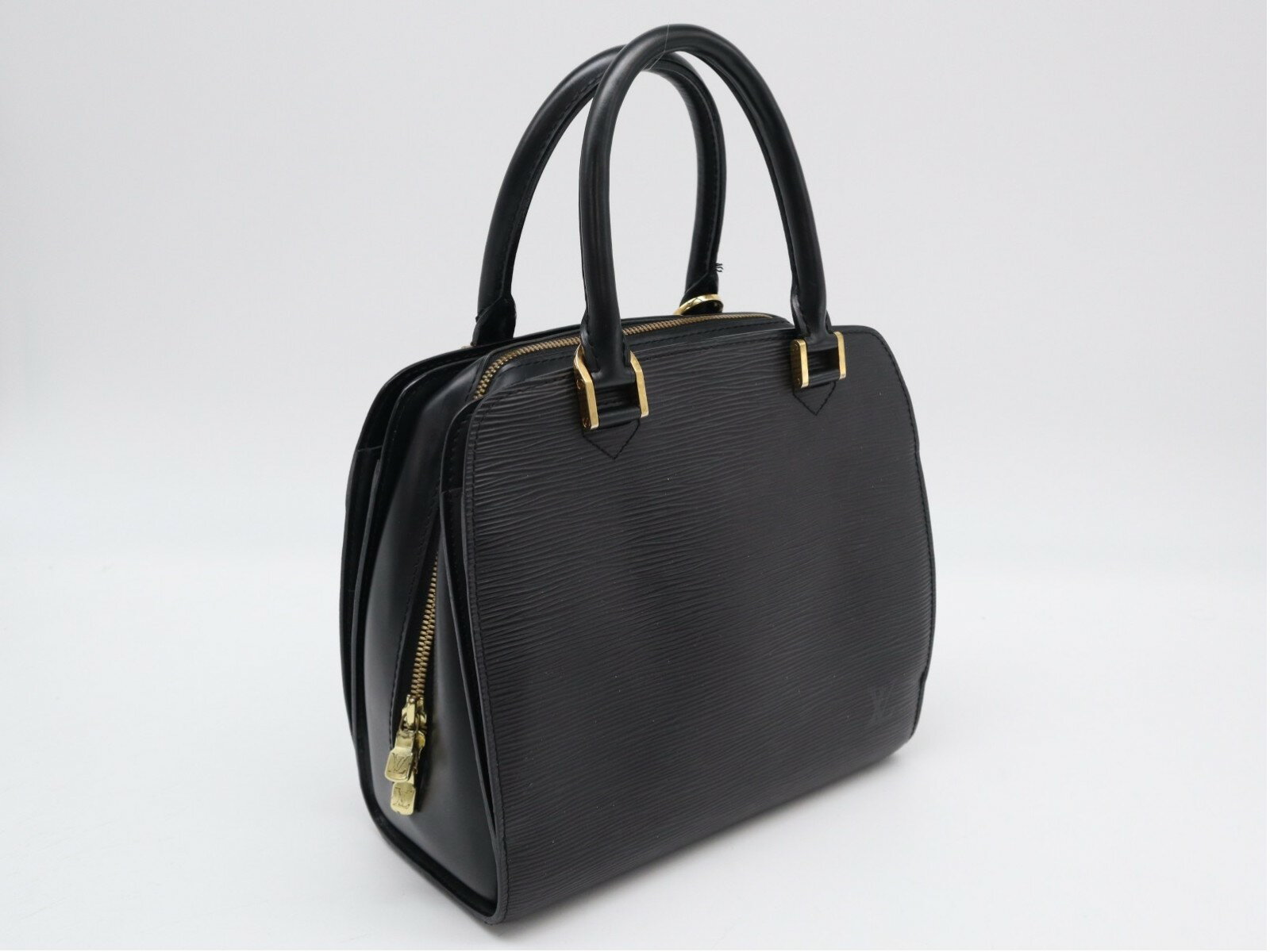 Rakuten - ★3日以内返品可★ LOUIS VUITTON ルイ・ヴィトン ダミエ ポンヌフ M52052 ハンドバッグ ブラック レザー レディース【中古】