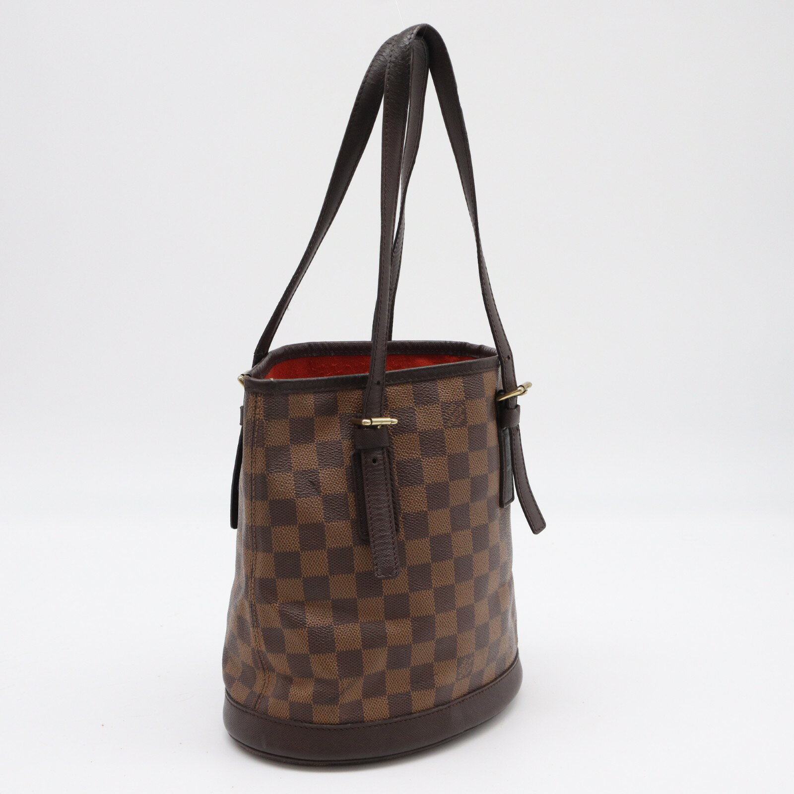 Rakuten - ★3日以内返品可★ LOUIS VUITTON ルイ・ヴィトン ダミエ マレ N42240 ハンドバッグ ブラウン コーティングキャンバス レザー レディース【中古】