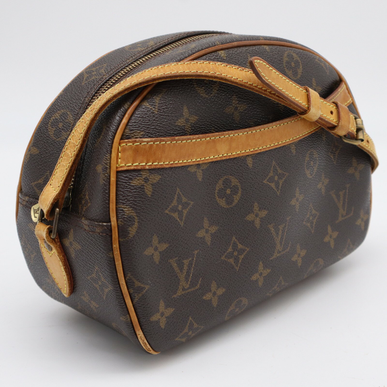 Rakuten - ★3日以内返品可★ LOUIS VUITTON ルイ・ヴィトン モノグラム ブロワ M51221 ショルダーバッグ ブラウン コーティングキャンバス レザー レディース【中古】