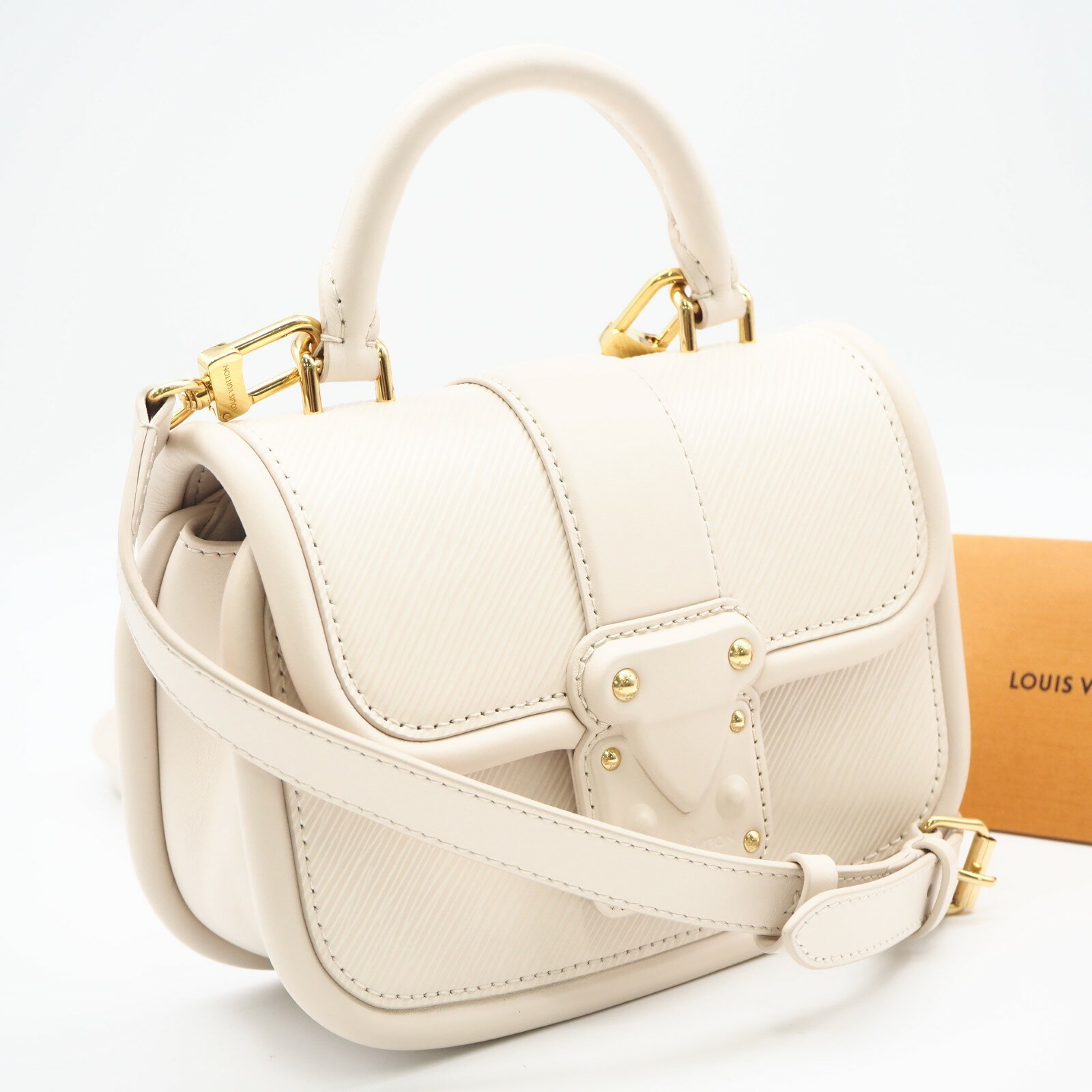 Rakuten - ★3日以内返品可★ 極美品 LOUIS VUITTON ルイ・ヴィトン エピ ハイド アンド シーク M22720 2wayショルダーバッグ アイボリー グレインレザー レディース【中古】