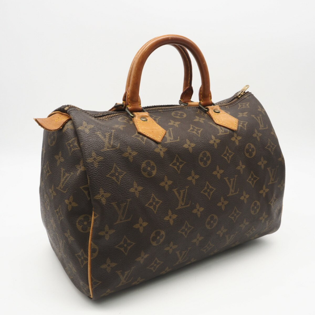 樂天商城 - ★3日以内返品可★ LOUIS VUITTON ルイ・ヴィトン モノグラム スピーディ30 M41526 ハンドバッグ ブラック コーティングキャンバス レザー レディース【中古】