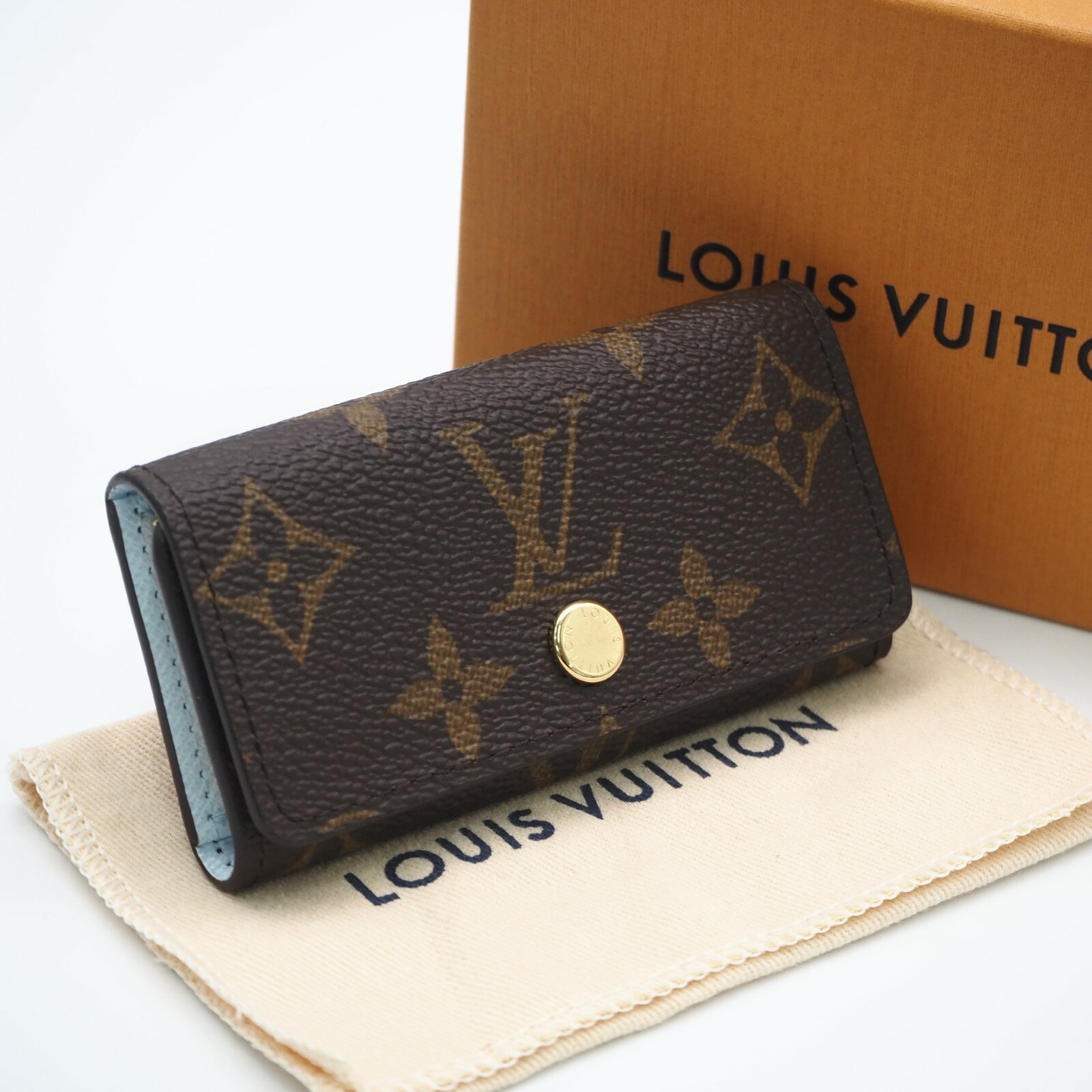極美品✨未使用　LOUIS VUITTON キーリング付きケース 楽天市場】モノグラム ヴィトン（カラーブルー）（キーホルダー