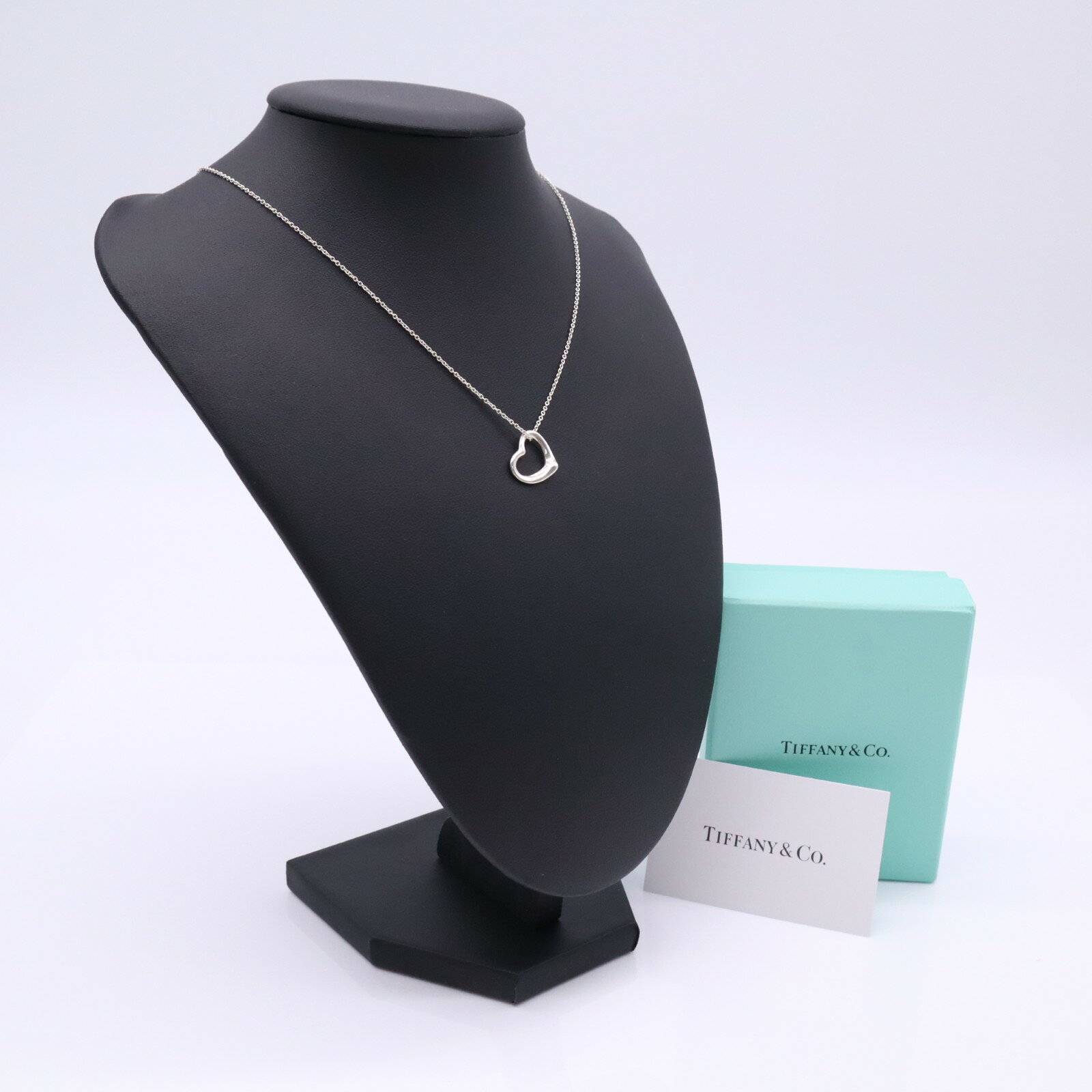 ★3日以内返品可★ 美品 TIFFANY&Co. ティファニー エルサ ペレッティ オープンハート 925 ネックレス - ネックレス シルバー シルバー レディース【中古】